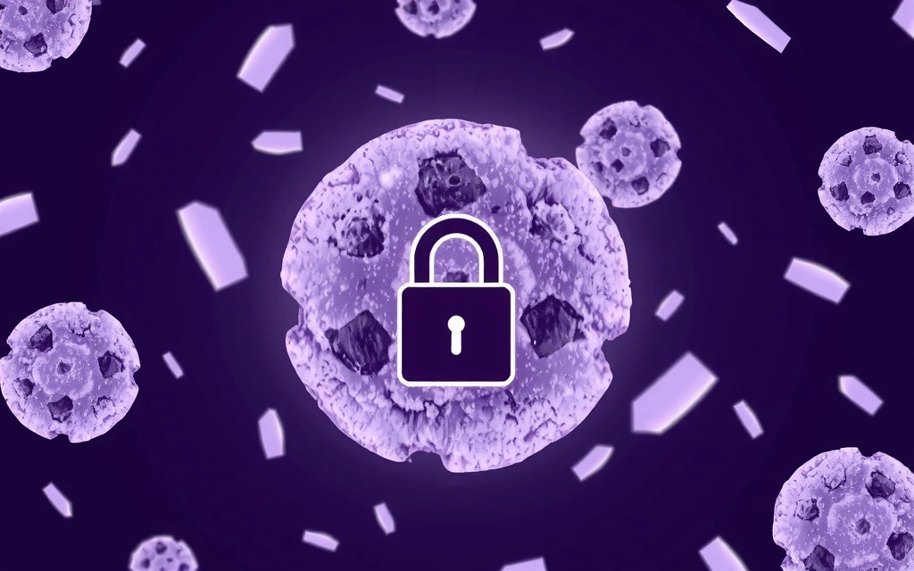 Cookie icons, data privacy, internet browsing